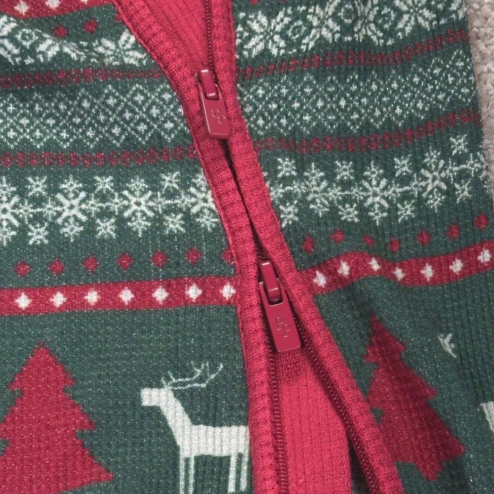 Posh Peanut Kids Christmas Pajamas Footie Sleepsuit 6‎ 9M Deer Tree Fair Isle